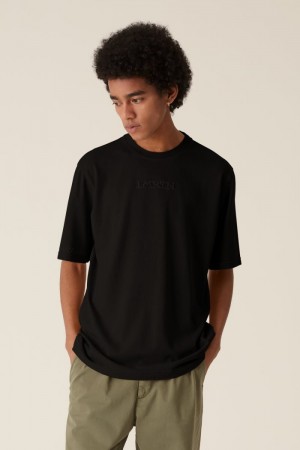 Black La Martina LMRTN Basic T Shirts USA | KDM-9564