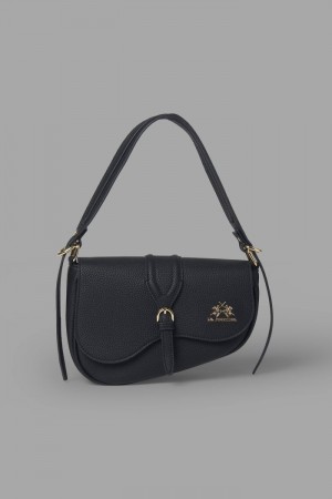 Black La Martina Saddle Women Bags USA | ERN-3239