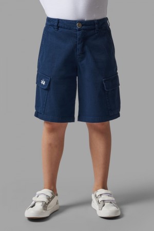 Blue La Martina Brushed Cotton Kids Bermuda Shorts USA | XWE-2950