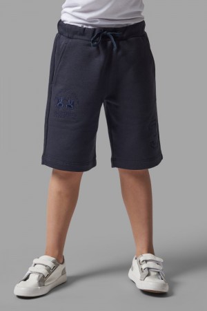 Blue La Martina Brushed Cotton Kids Bermuda Shorts USA | ZEZ-2901