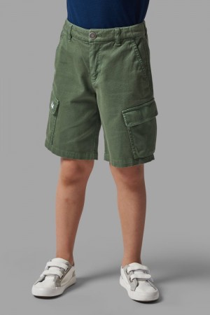 Dark Green La Martina Brushed Cotton Kids Bermuda Shorts USA | QIL-0036