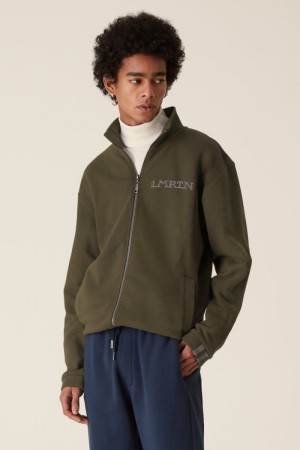 Deep Green La Martina LMRTN High-neck Sweatshirt USA | UAK-4771