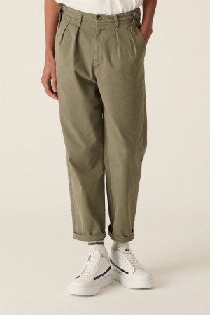 Deep Green La Martina Stretch Cotton Chino Pants USA | PAL-7326