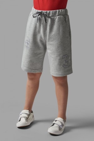 Grey La Martina Brushed Cotton Kids Bermuda Shorts USA | JKK-1411