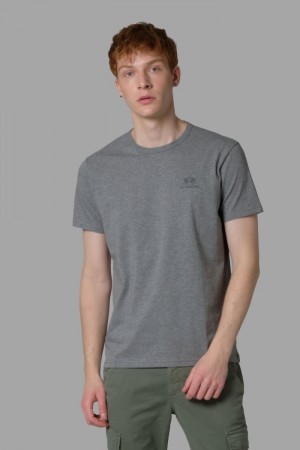 Grey La Martina Regular-fit Men T Shirts USA | HYB-8325