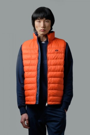 Red Orange La Martina Goose Down-padded Men Vest USA | CMJ-3862