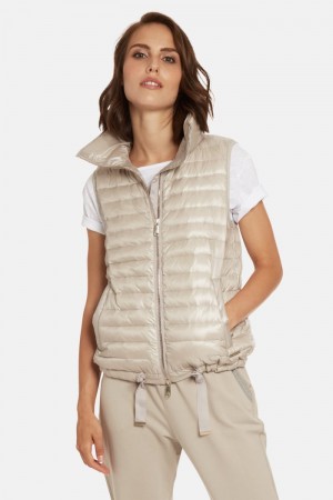 Silver La Martina Regular-fit Women Down Vest USA | FMX-3066