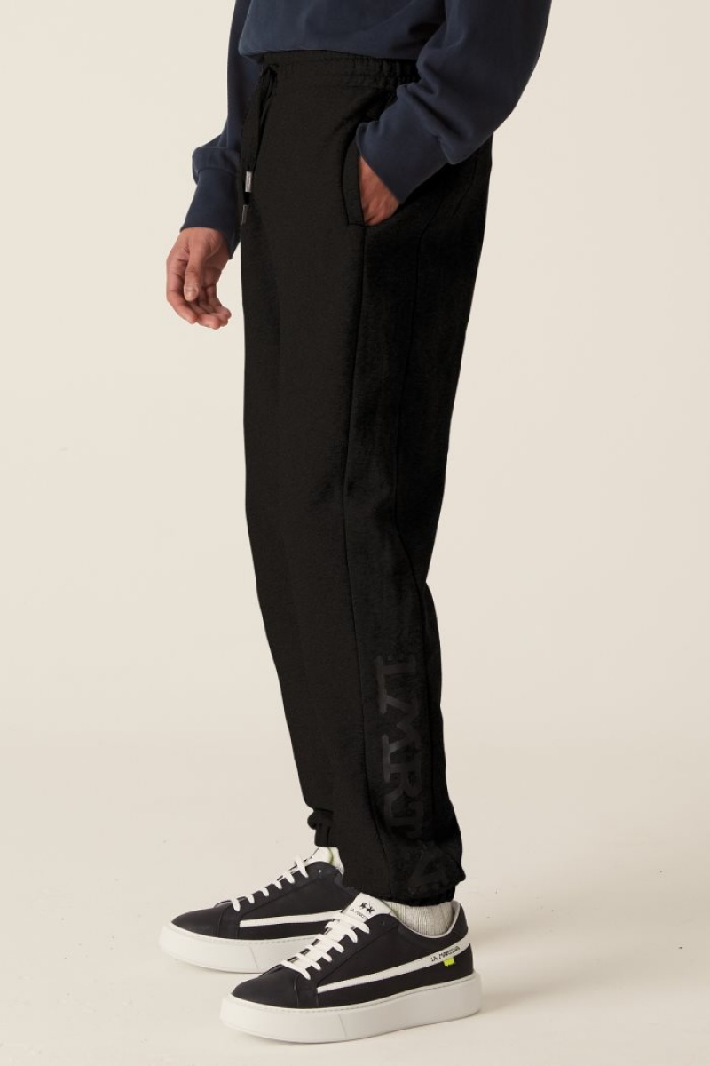 Black La Martina Cotton Joggers USA | OHR-0481