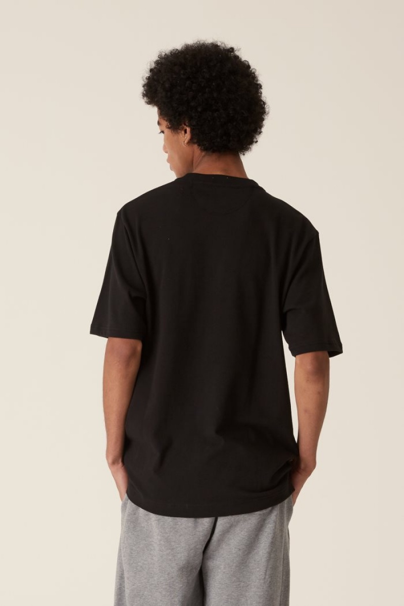 Black La Martina LMRTN Basic Breast-pocket T Shirts USA | TPD-9391