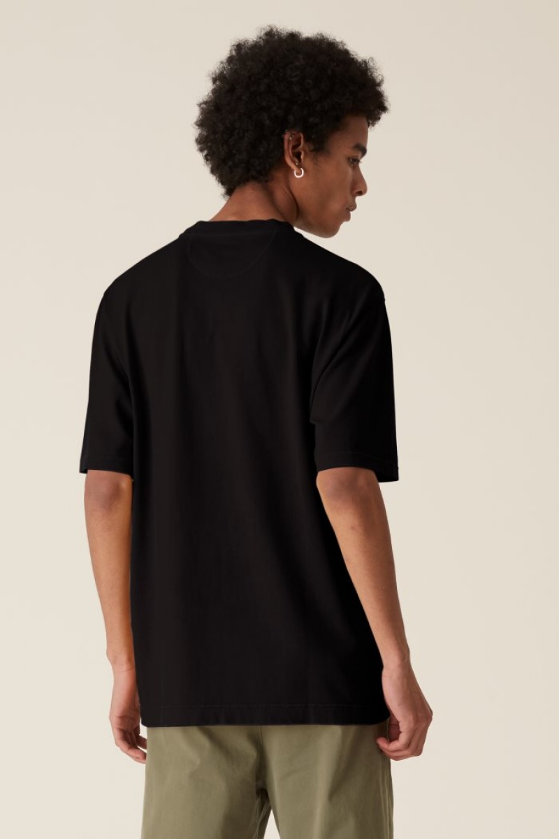 Black La Martina LMRTN Basic T Shirts USA | KDM-9564