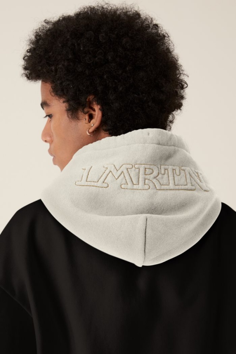 Black La Martina LMRTN Hoodie USA | MUA-8140