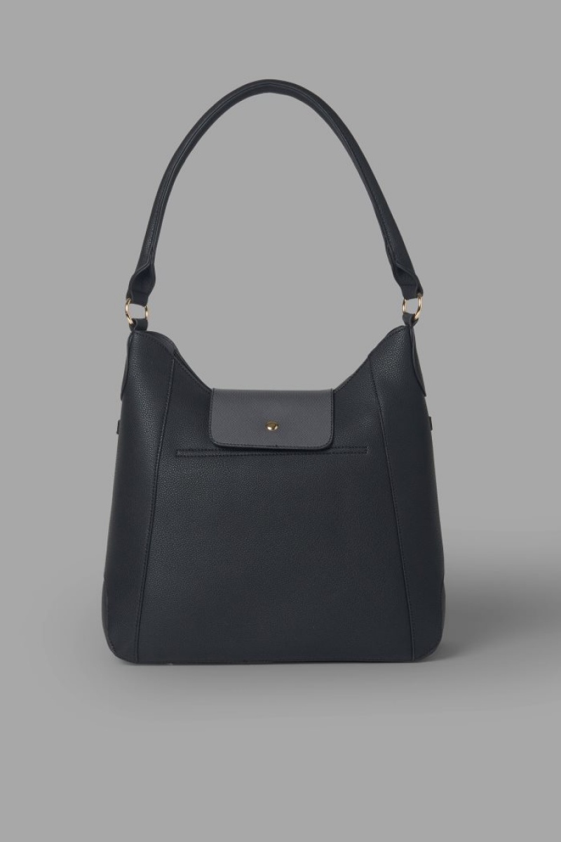 Black La Martina Plain-coloured Trapeze Women Bags USA | UGH-1736