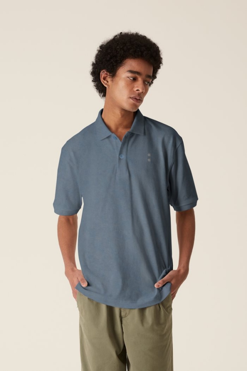 Blue La Martina LMRTN Cotton Polo Shirt USA | JWV-2252