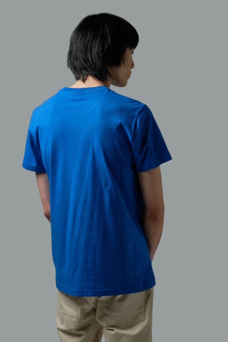 Blue La Martina Regular-fit Cotton Men T Shirts USA | FIM-1296