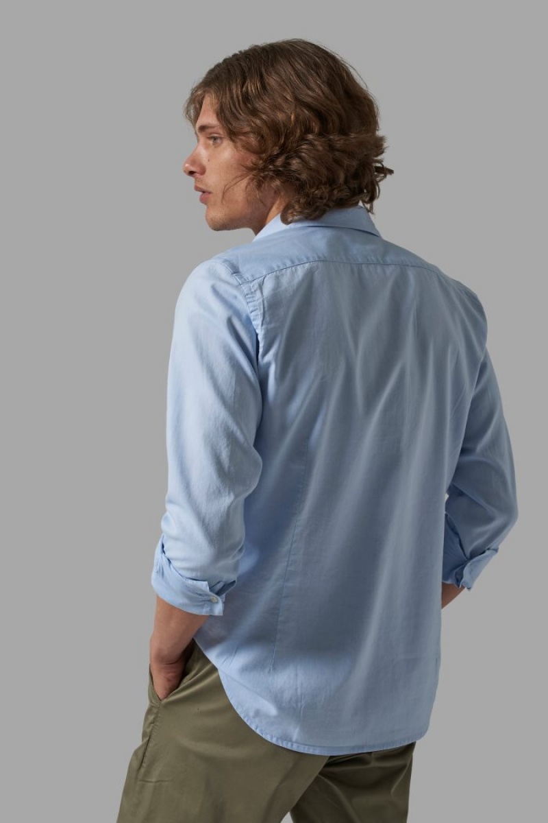 Blue La Martina Regular-fit Men Shirts USA | VAT-6255