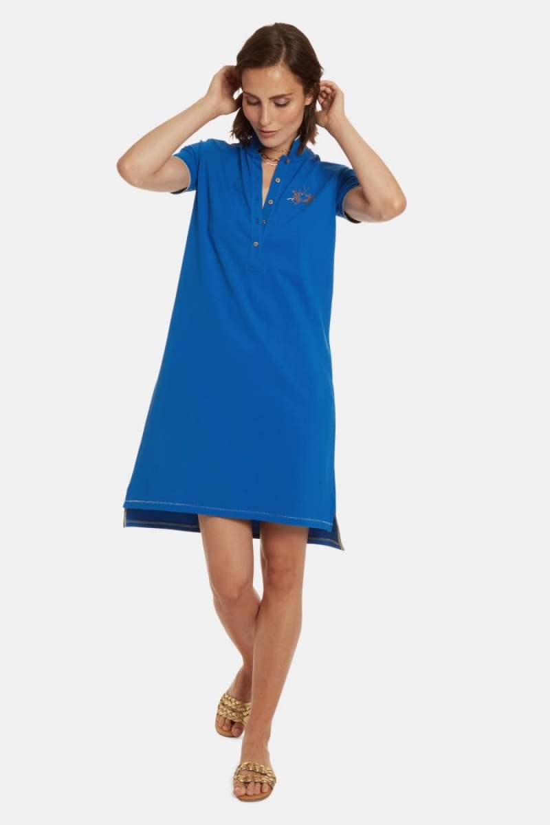 Blue La Martina Regular-fit Women Polo Dress USA | VFG-3556