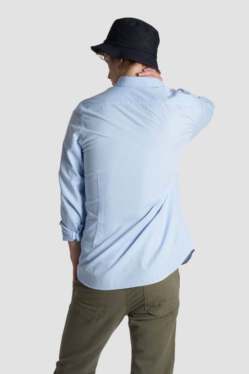 Blue La Martina Slim-fit 100% Cotton Men Shirts USA | BTC-9175