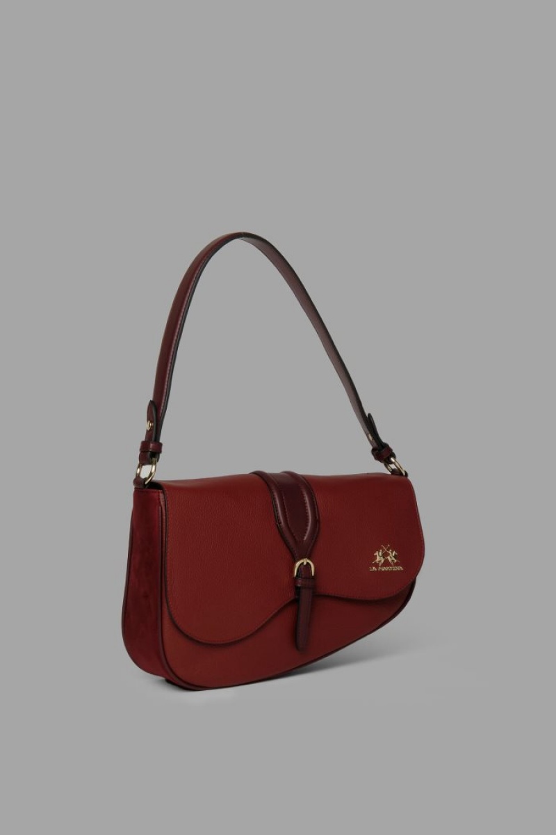 Burgundy La Martina Leather Women Bags USA | ZCE-0260