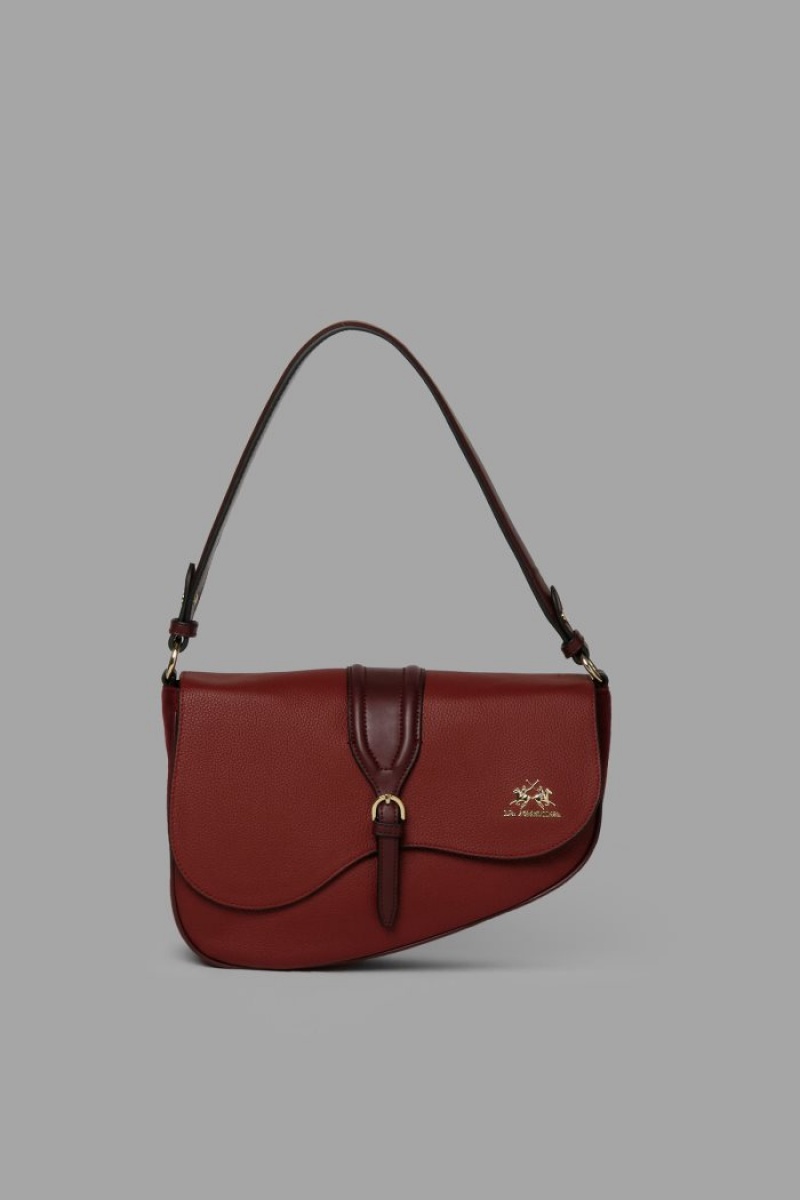 Burgundy La Martina Leather Women Bags USA | ZCE-0260