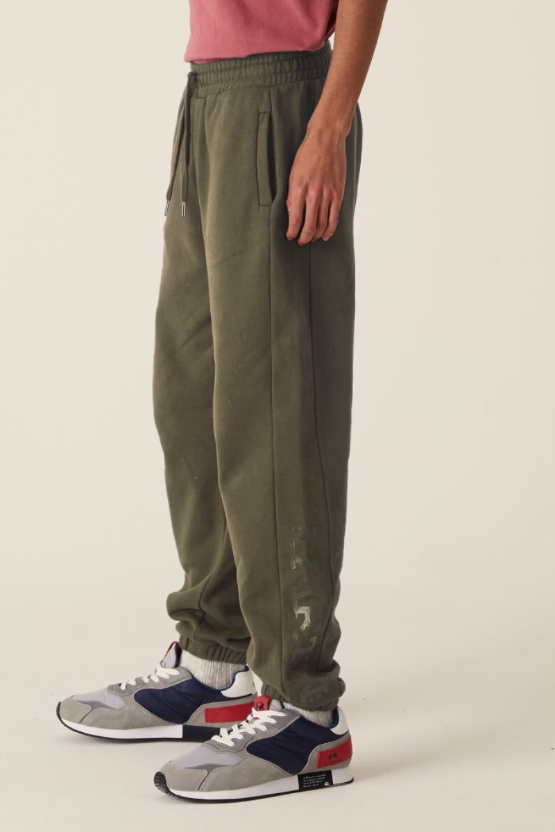 Deep Green La Martina Cotton Joggers USA | VWX-3631