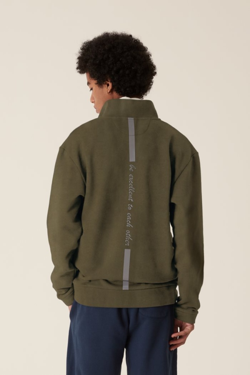 Deep Green La Martina LMRTN High-neck Sweatshirt USA | UAK-4771