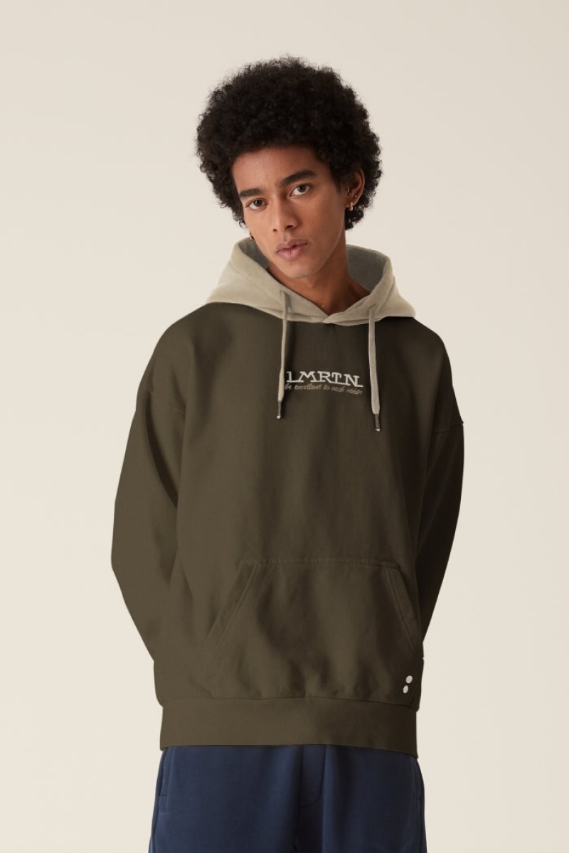 Deep Green La Martina LMRTN Hoodie USA | HEX-1447