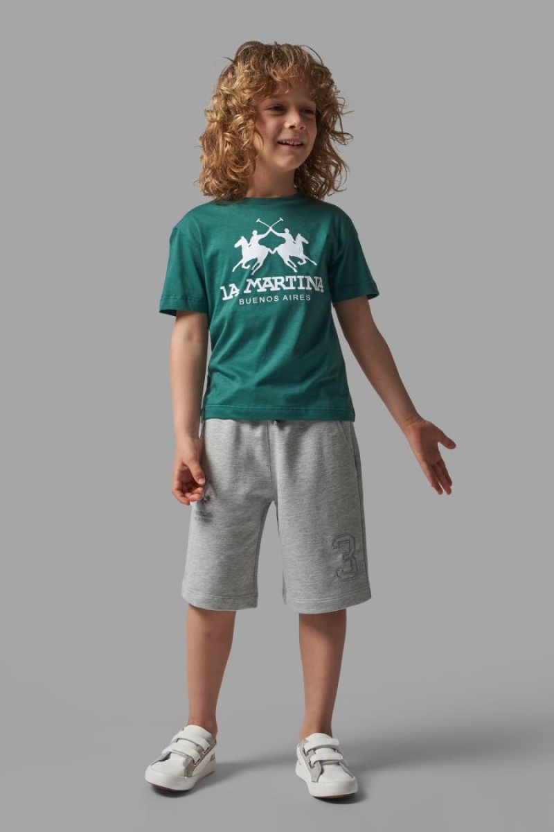 Green La Martina Classic Cotton Kids T Shirts USA | TPW-3835