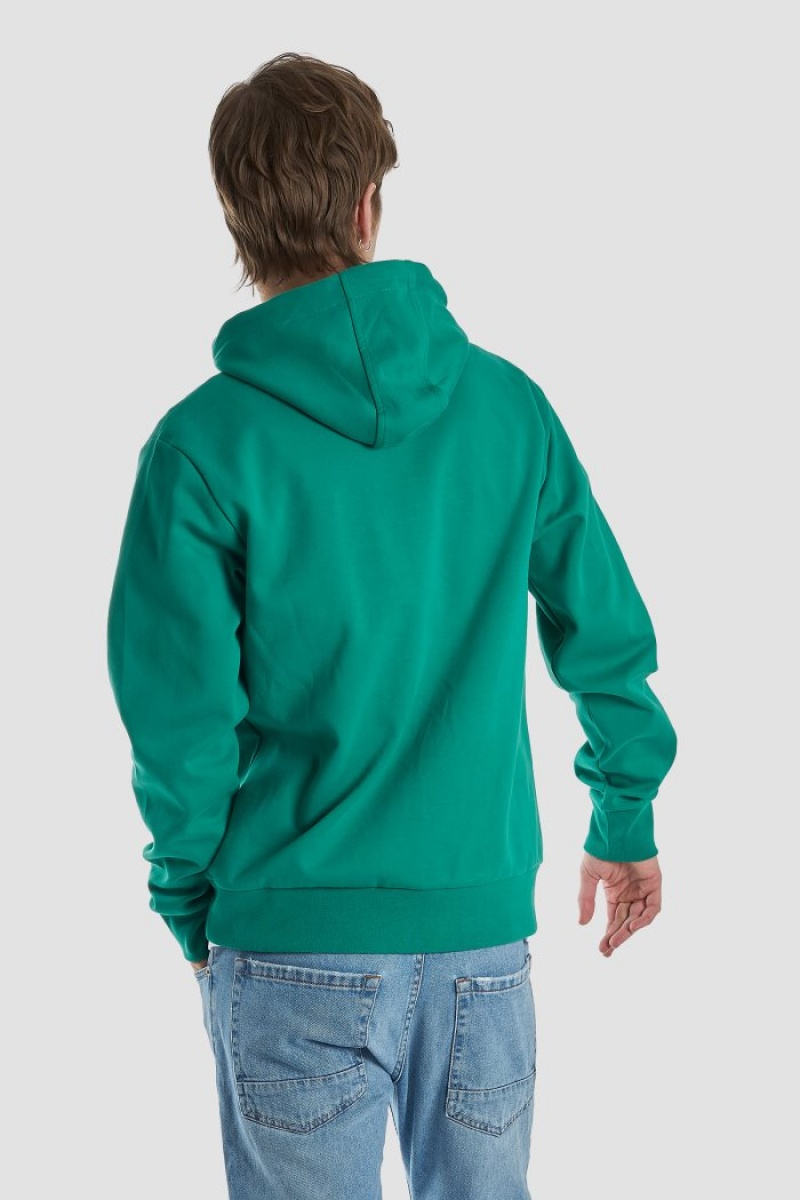 Green La Martina Regular-fit Brushed Cotton Men Sweatshirt USA | WKC-8534