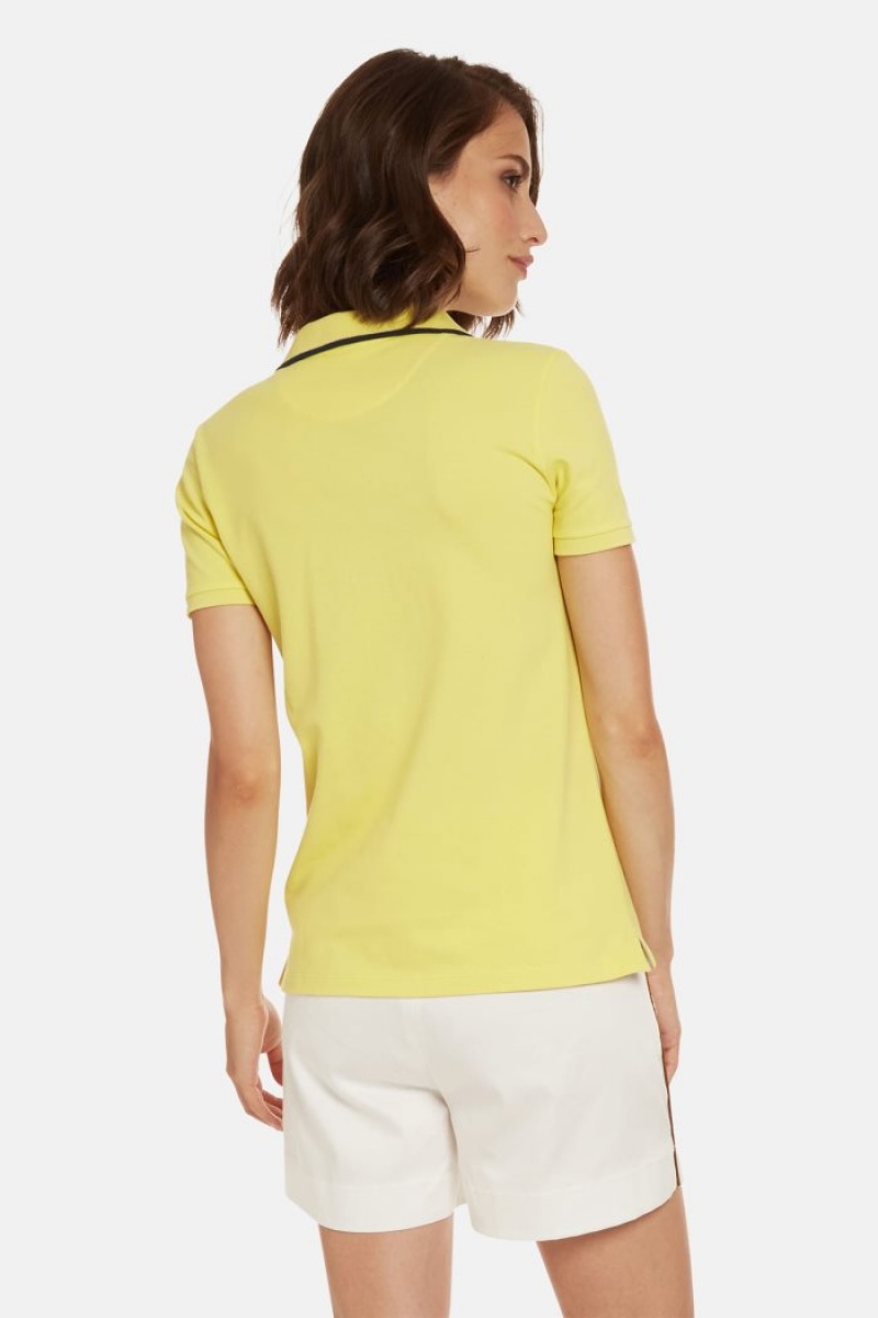 Lemon La Martina Regular-fit Sequin Women Polo Shirt USA | XEW-4146