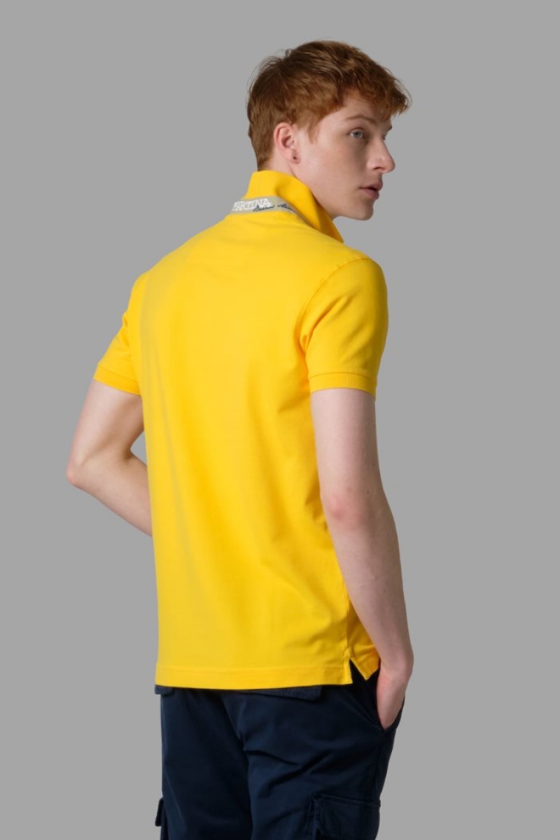 Lemon La Martina Slim-fit Men Polo Shirt USA | SWI-3242