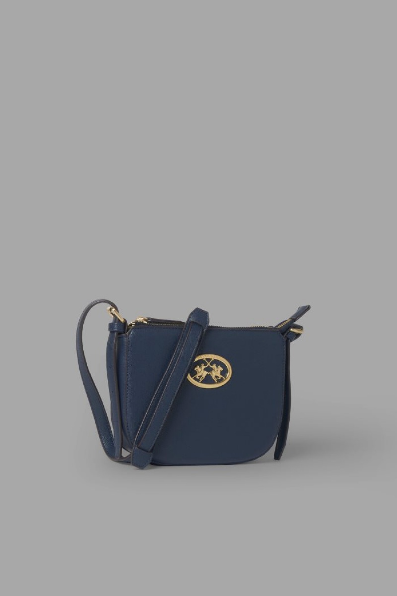 Navy La Martina Classic Faux Leather Women Bags USA | ISC-6358