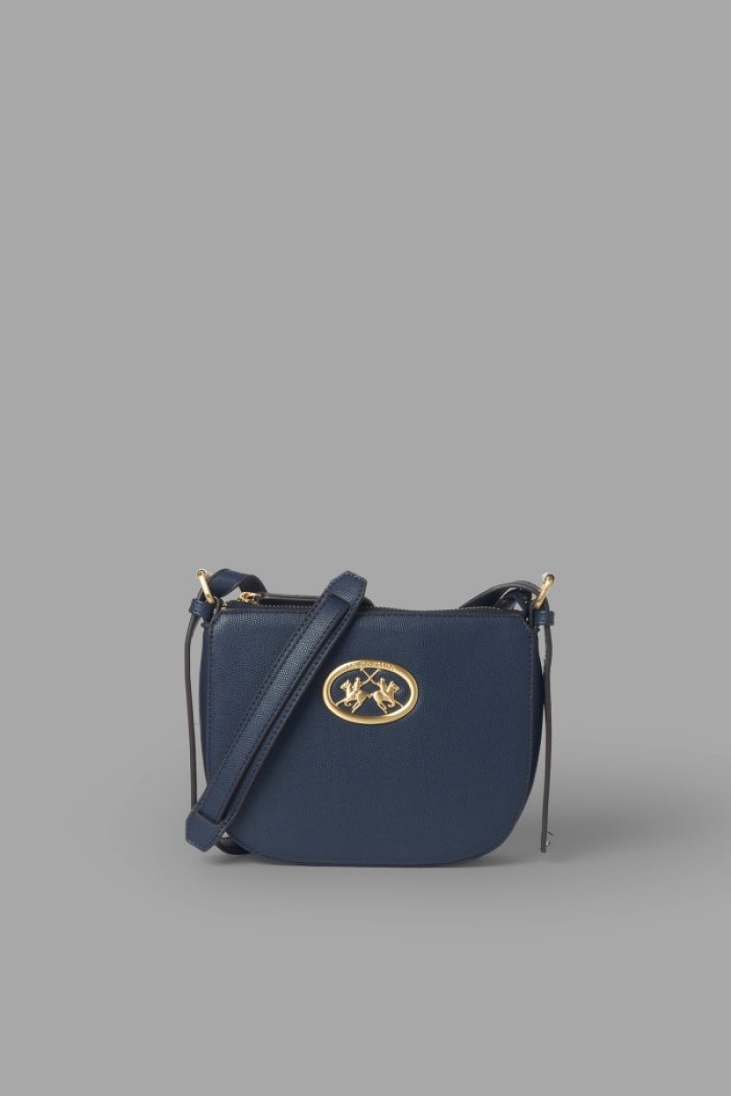 Navy La Martina Classic Faux Leather Women Bags USA | ISC-6358