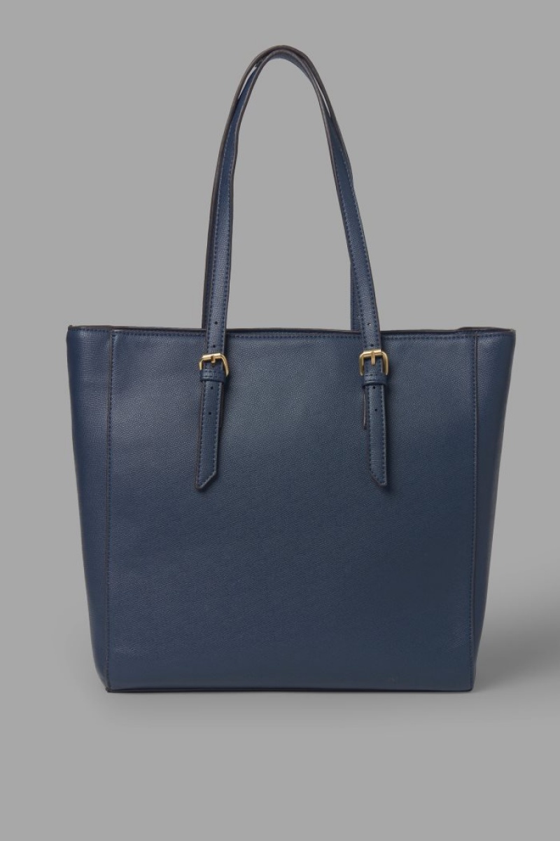 Navy La Martina Double-handle Women Tote Bags USA | CDH-0438