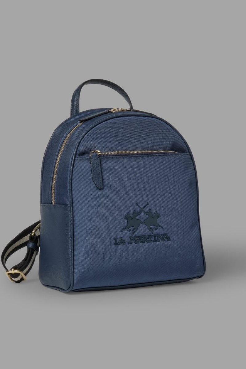 Navy La Martina Nylon Women Backpacks USA | NJG-9560