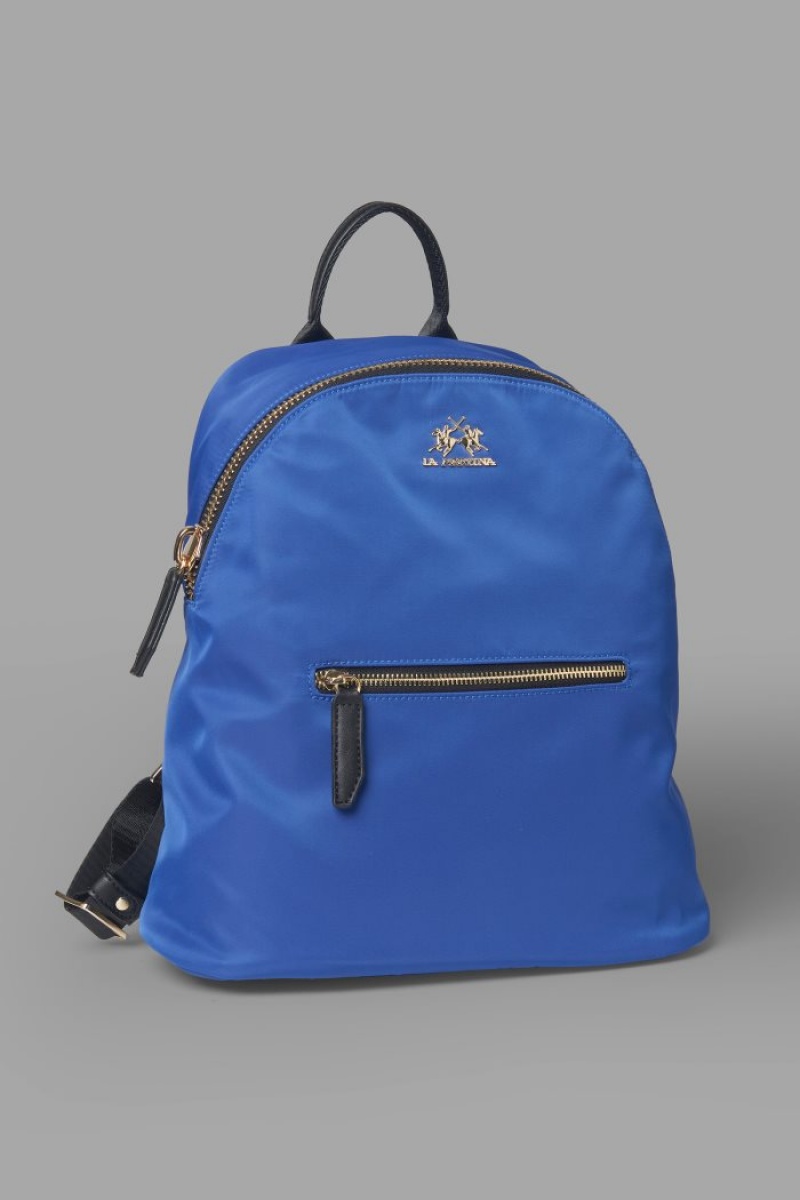 Navy La Martina Nylon Women Backpacks USA | RIT-6924