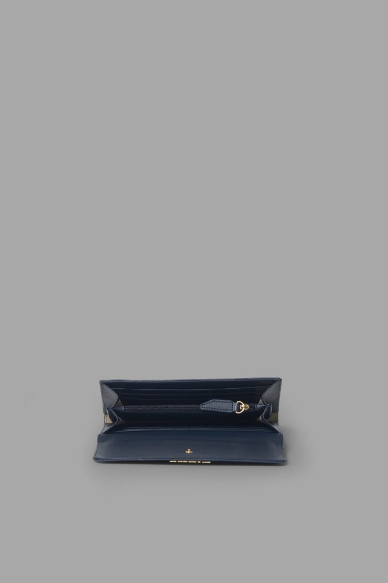 Navy La Martina Plain-coloured Faux Leather Women Purses USA | AJX-9343