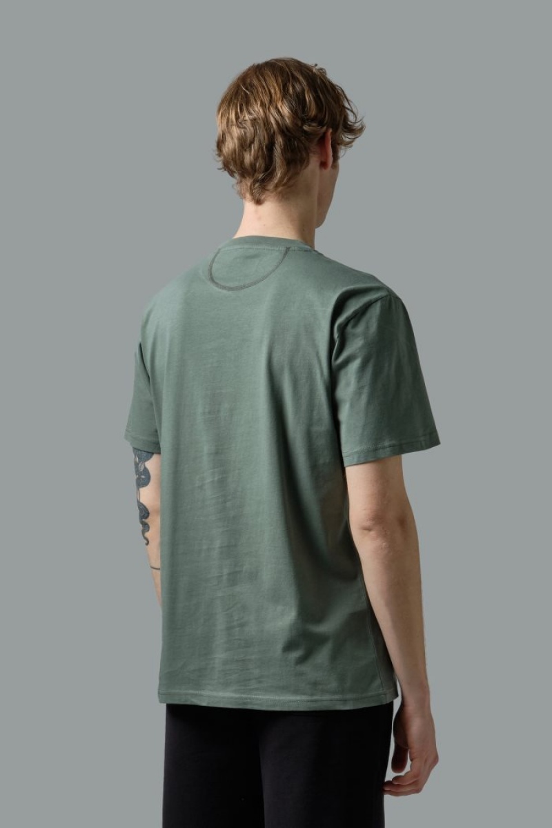 Olive La Martina Comfort-fit 100% Cotton Men T Shirts USA | EHG-5836