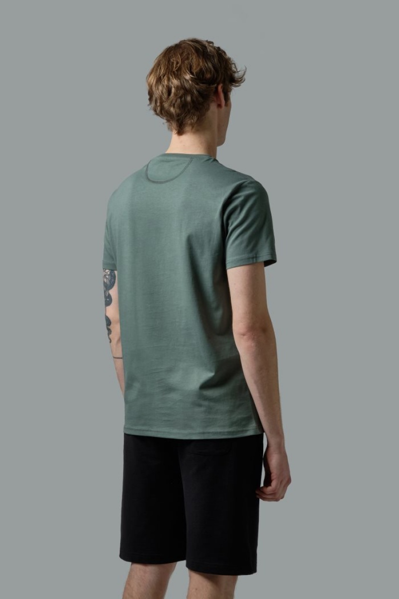 Olive La Martina Regular-fit Cotton Men T Shirts USA | WCR-2125