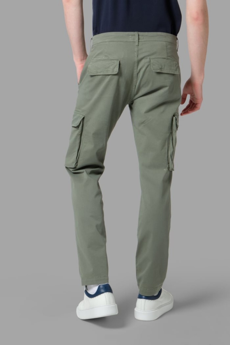 Olive La Martina Regular-fit Stretch Cotton Men Chino Pants USA | JPC-3725