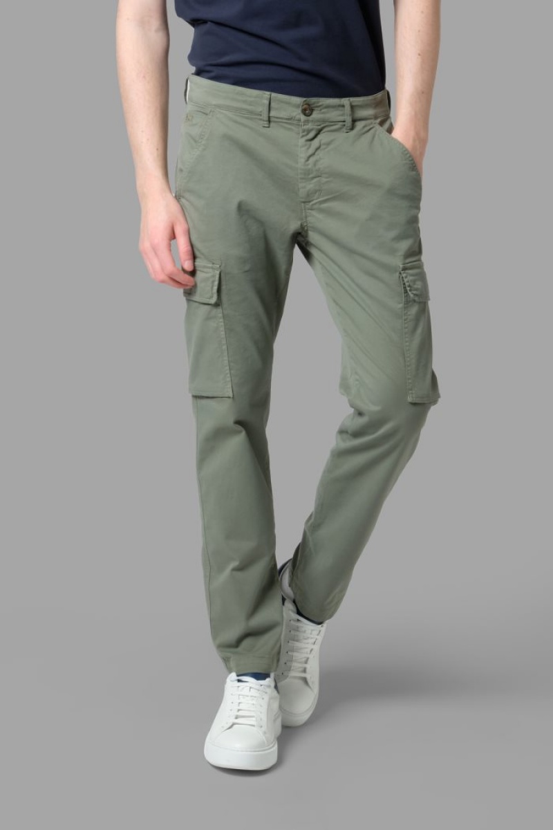 Olive La Martina Regular-fit Stretch Cotton Men Chino Pants USA | JPC-3725