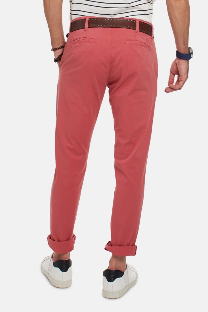 Purple La Martina Slim-fit Stretch Cotton Men Trousers USA | CDZ-1867