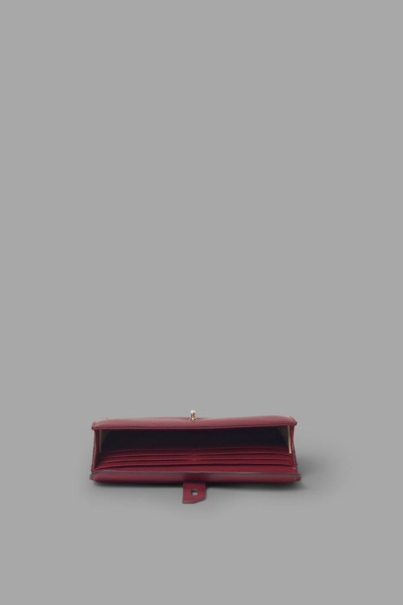 Red La Martina Buckle-embellished Leather Women Purses USA | FAR-8900