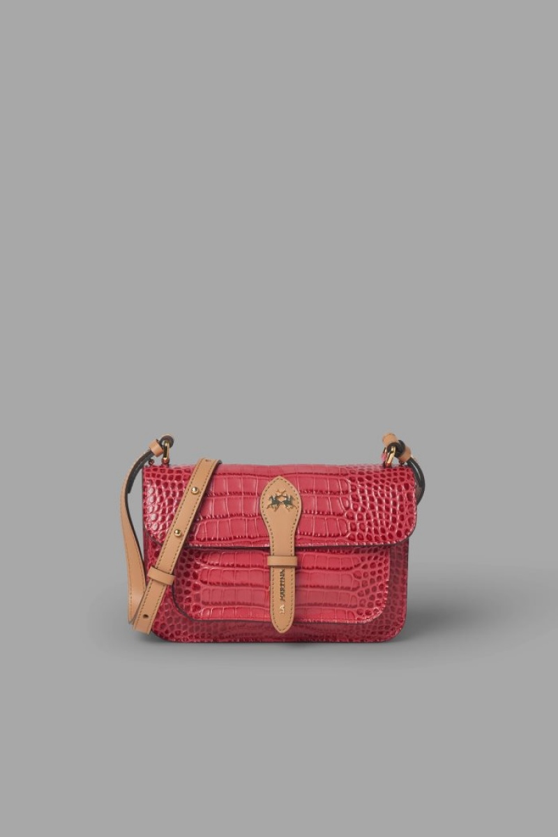 Red La Martina Crocodile-print Leather Women Bags USA | DRL-7896