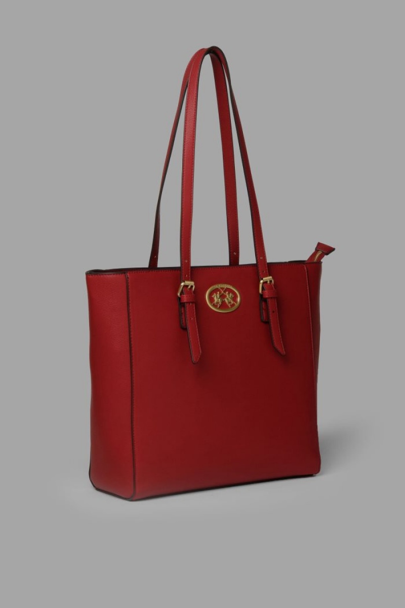 Red La Martina Double-handle Women Tote Bags USA | LYJ-8803