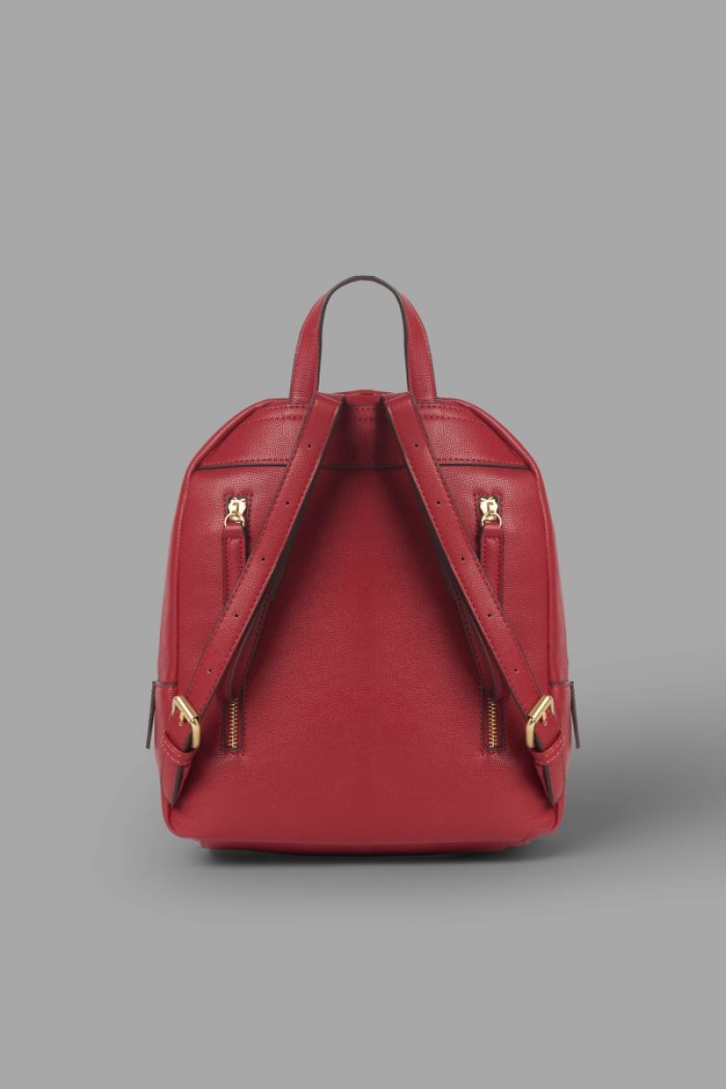 Red La Martina Faux Leather Women Backpacks USA | SVF-5708