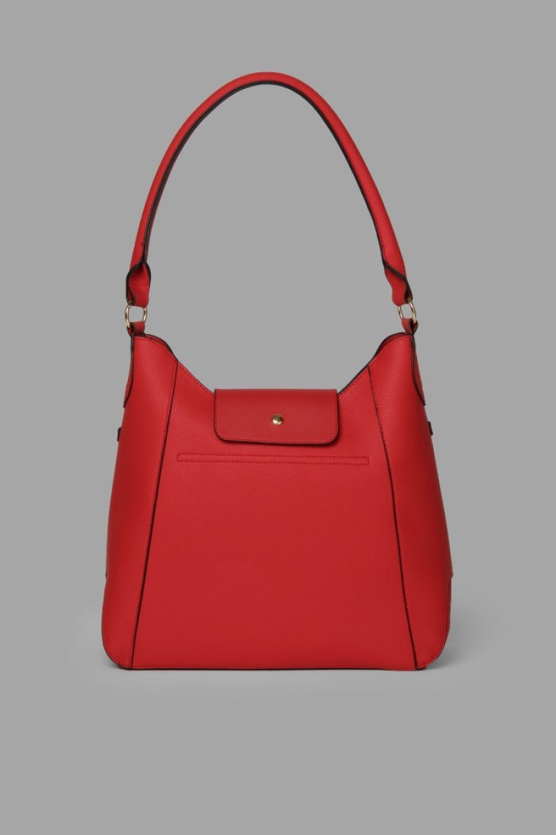 Red La Martina Plain-coloured Trapeze Women Bags USA | OSX-0179