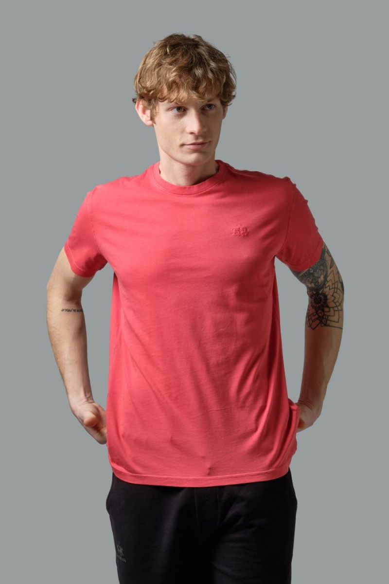 Red La Martina Regular-fit 100% Cotton Men T Shirts USA | LRI-4199