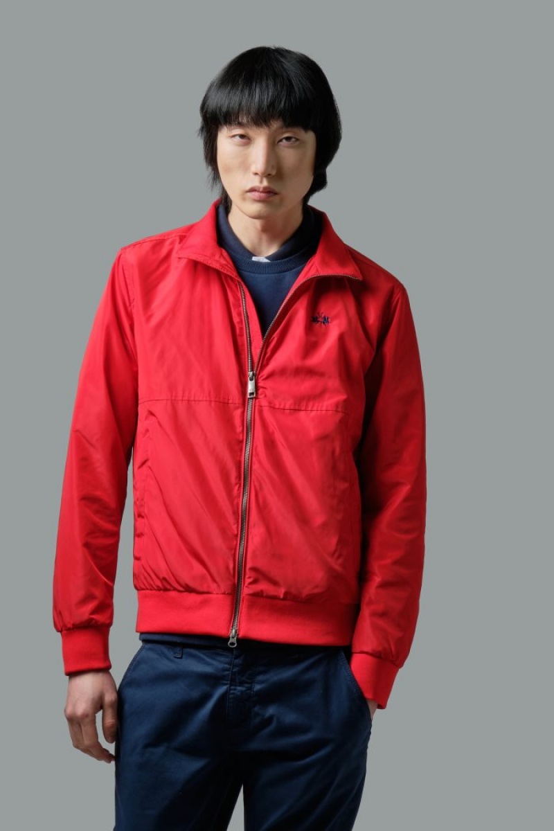 Red La Martina Regular-fit Synthetic Fibre Men Windbreaker USA | THA-2247