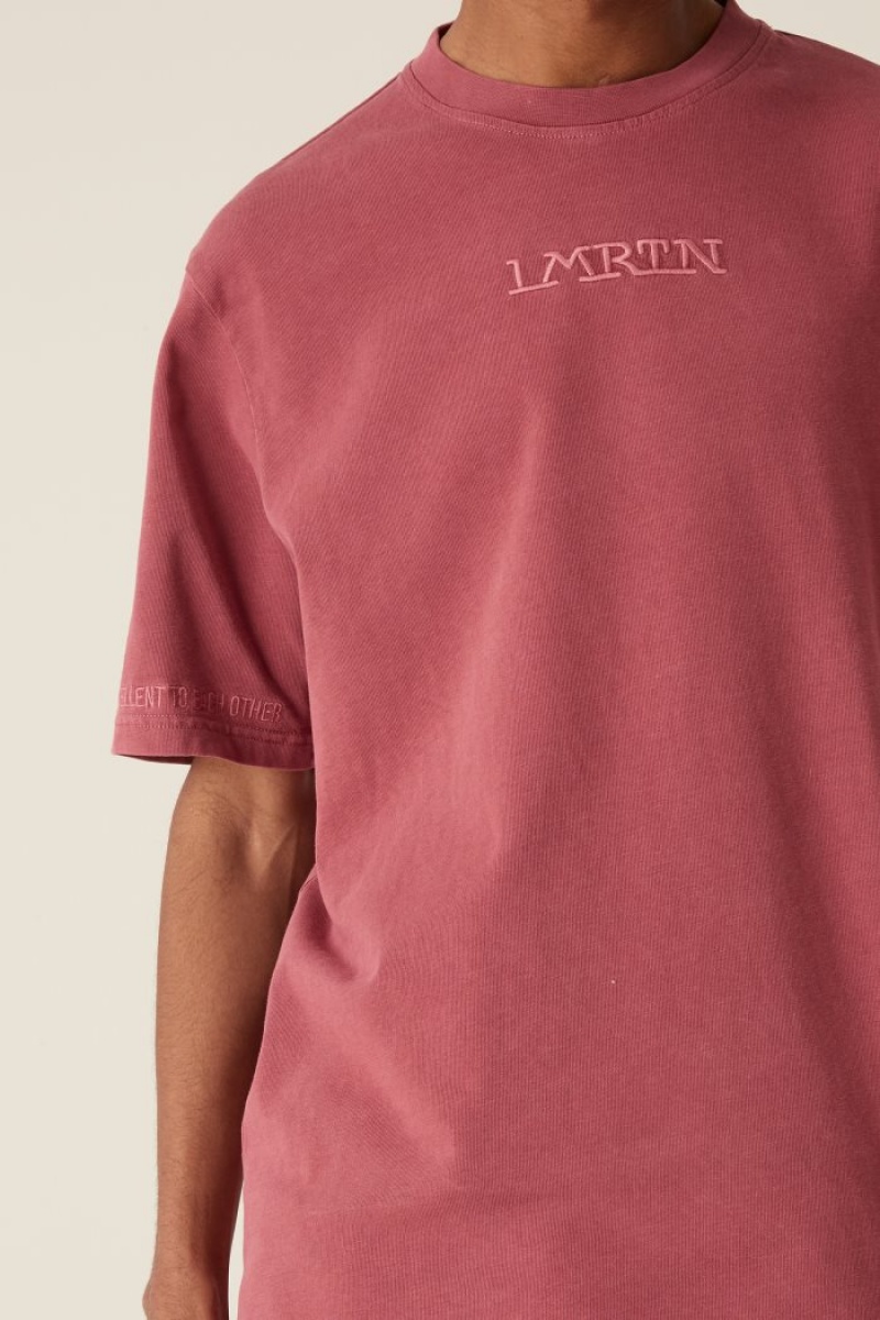 Rose La Martina LMRTN Basic T Shirts USA | ZRA-9557