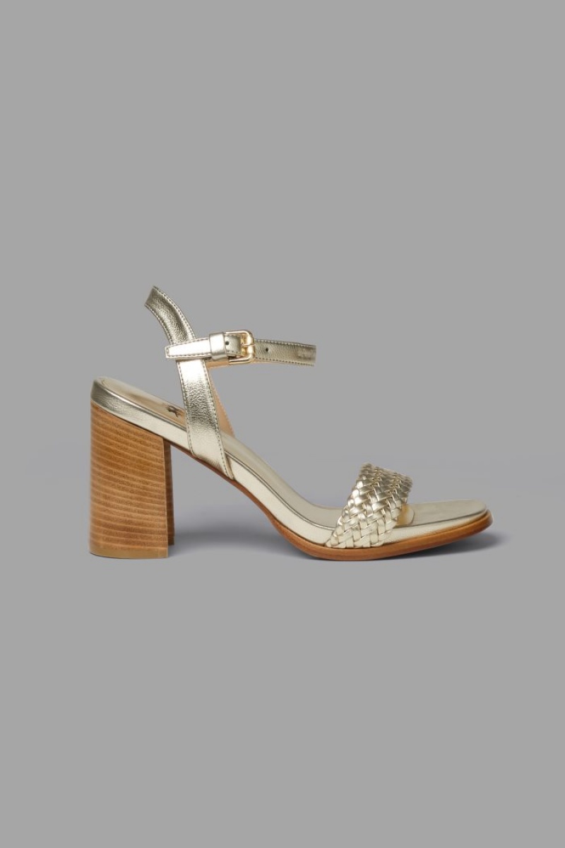 Silver La Martina Metallic-look Women Sandals USA | RGL-3499